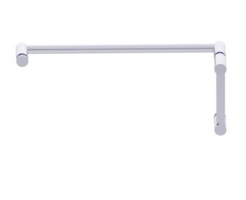 poignée de porte de douche décalée 6 po x 18 po PORTO 13770618 chrome poli