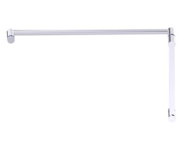 poignée de porte de douche décalée 12 po x 24 po PORTO 13771224 chrome poli