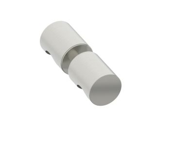 double poignée de porte de douche PORTO 1377502 nickel brossé