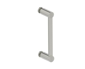 8 po poignée simple pour porte de douche en verre PORTO 1377508 nickel brossé
