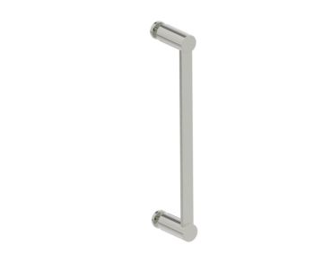 12 po poignée simple pour porte de douche en verre PORTO 1377512 nickel poli