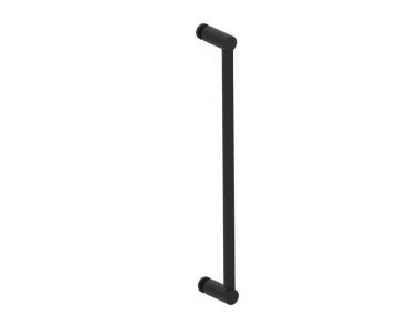 18 po poignée simple pour porte de douche en verre PORTO 1377518 noir mat