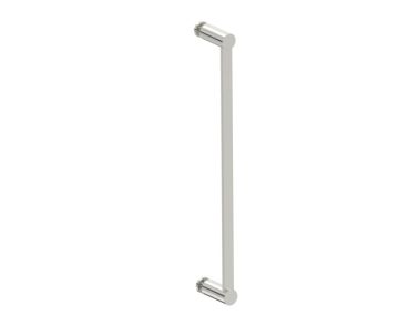 18 po poignée simple pour porte de douche en verre PORTO 1377518 nickel poli