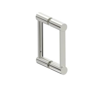 6 po poignée double pour porte de douche en verre PORTO 1377806 nickel poli