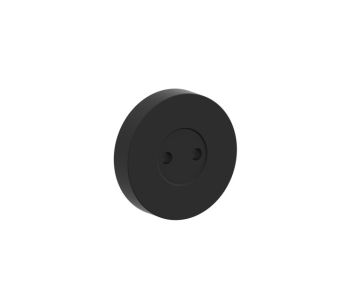 40mm Round Small Rosette PORTO 137RDSM noir mat