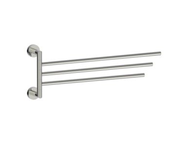 18 po barre à serviette triple pivotante OSLO 144111 nickel poli