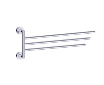 18 po barre à serviette triple pivotante OSLO 144111 chrome poli