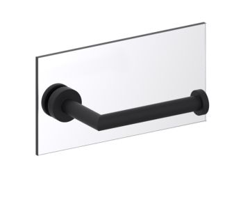 simple porte-papier hygiénique traversant pour verre OSLO 144151TG noir mat