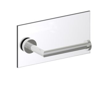 simple porte-papier hygiénique traversant pour verre OSLO 144151TG nickel poli