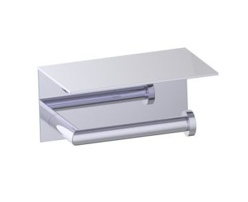 simple porte-papier hygiénique avec tablette OSLO 144159 chrome poli