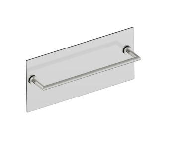 barre à serviette 18 po traversant pour verre OSLO 144180TG nickel poli