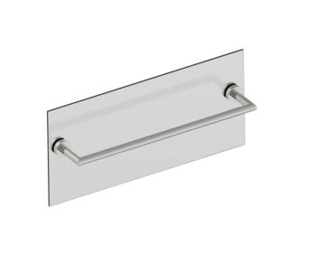 barre à serviette 18 po traversant pour verre OSLO 144180TG nickel brossé
