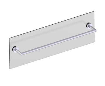 barre à serviette 24 po traversant pour verre OSLO 144240TG chrome poli