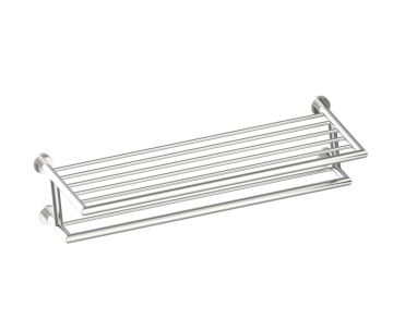 24 po tablette porte-serviettes avec barre à serviette double OSLO 144444 nickel brossé