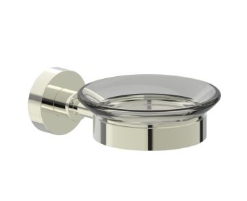 montage muraled porte-savon with Chrome Glass OSLO 144650 nickel poli