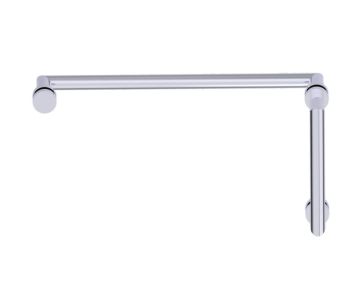 poignée de porte de douche décalée 8 po x 18 po OSLO 14470818 nickel poli