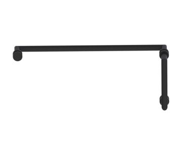 poignée de porte de douche décalée 8 po x 24 po OSLO 14470824 noir mat