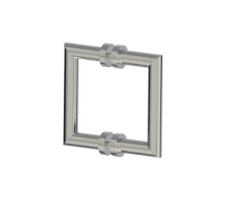 poignée double pour porte de douche 6 po OSLO 1447806 nickel poli