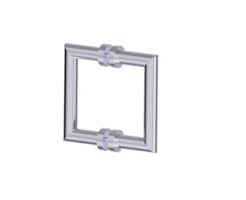 poignée double pour porte de douche 6 po OSLO 1447806 chrome poli