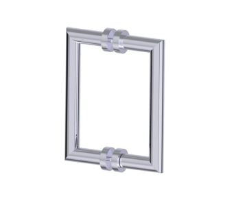 poignée double pour porte de douche 8 po OSLO 1447808 chrome poli