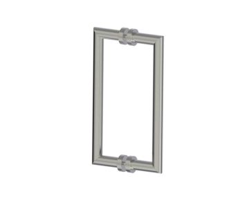 poignée double pour porte de douche 12 po OSLO 1447812 nickel brossé