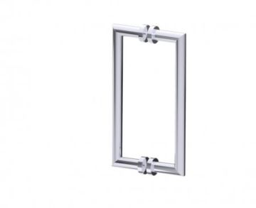poignée double pour porte de douche 12 po OSLO 1447812 chrome poli