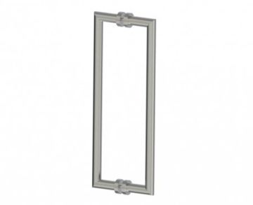 poignée double pour porte de douche 18 po OSLO 1447818 nickel brossé