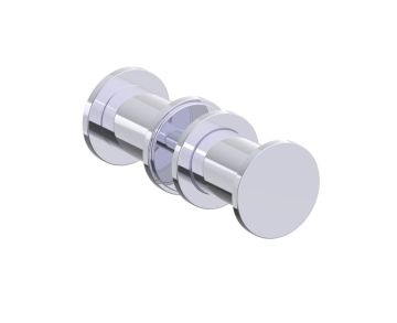 double poignée de porte de douche NICE 1707502 chrome poli