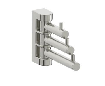Triple Prong crochet à peignoir SEVILLE 188133 nickel brossé