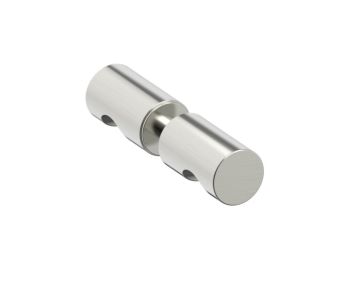 double poignée de porte de douche SEVILLE 1887502 nickel brossé