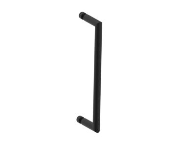 12 po poignée simple pour porte de douche SEVILLE 1887512 noir mat