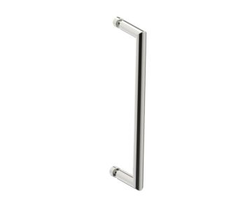12 po poignée simple pour porte de douche SEVILLE 1887512 nickel poli
