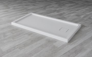 Base 48x32 carre droite, Pas de brides blanc