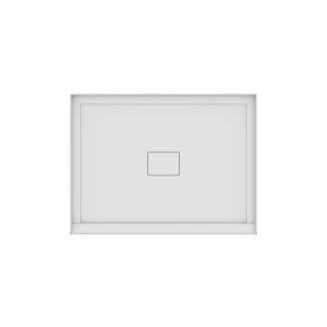 Base de douche Rouge 4836 blanche pour alcove en acrylique avec drain central