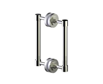 poignée double pour porte de douche 8 po WINDSOR 2247808 nickel poli