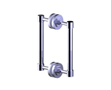 poignée double pour porte de douche 8 po WINDSOR 2247808 chrome poli