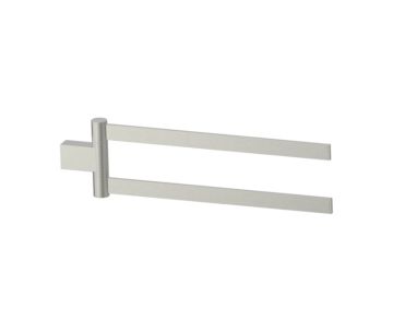 barre à serviette double 18 po pivotant BERLIN 232111 nickel brossé