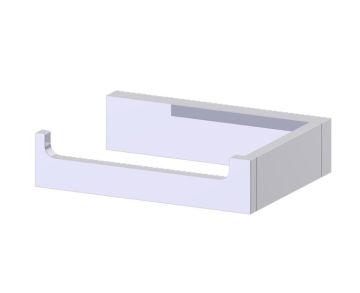 porte-papier hygiénique (gauche) BERLIN 232151L chrome poli