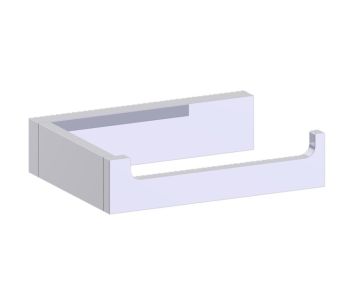 porte-papier hygiénique (dos plein) BERLIN 232151SB chrome poli