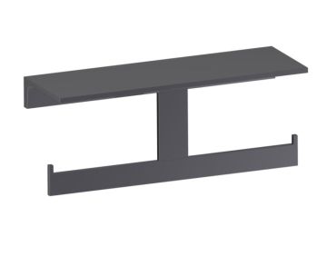 Shelf with porte-papier hygiénique BERLIN 232159-2 noir mat