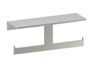 Shelf with porte-papier hygiénique BERLIN 232159-2 nickel brossé