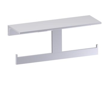 Shelf with porte-papier hygiénique BERLIN 232159-2 chrome poli