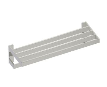 tablette porte-serviettes avec barre à serviette BERLIN 232442 nickel poli