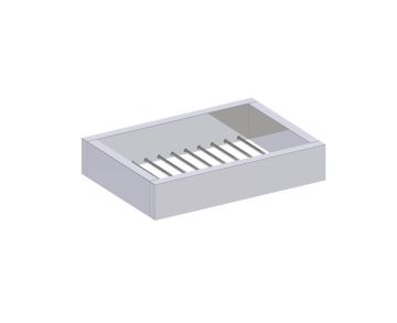 montage muraled panier porte-savon BERLIN 232602 nickel poli