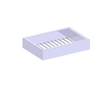 montage muraled panier porte-savon BERLIN 232602 chrome poli