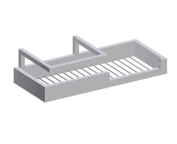 Shower Soap/Shampoo Basket BERLIN 232605 nickel brossé