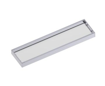 21 po tablette en verre BERLIN 232671 chrome poli