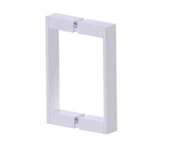 poignée double pour porte de douche 8 po BERLIN 2327808 chrome poli