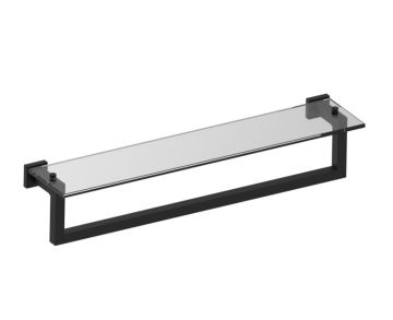 tablette en verre with 24 po barre à serviette LONDON 248678 noir mat