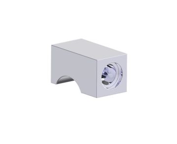 poignée simple pour porte de douche (Knob Only) LONDON 2487503 chrome poli